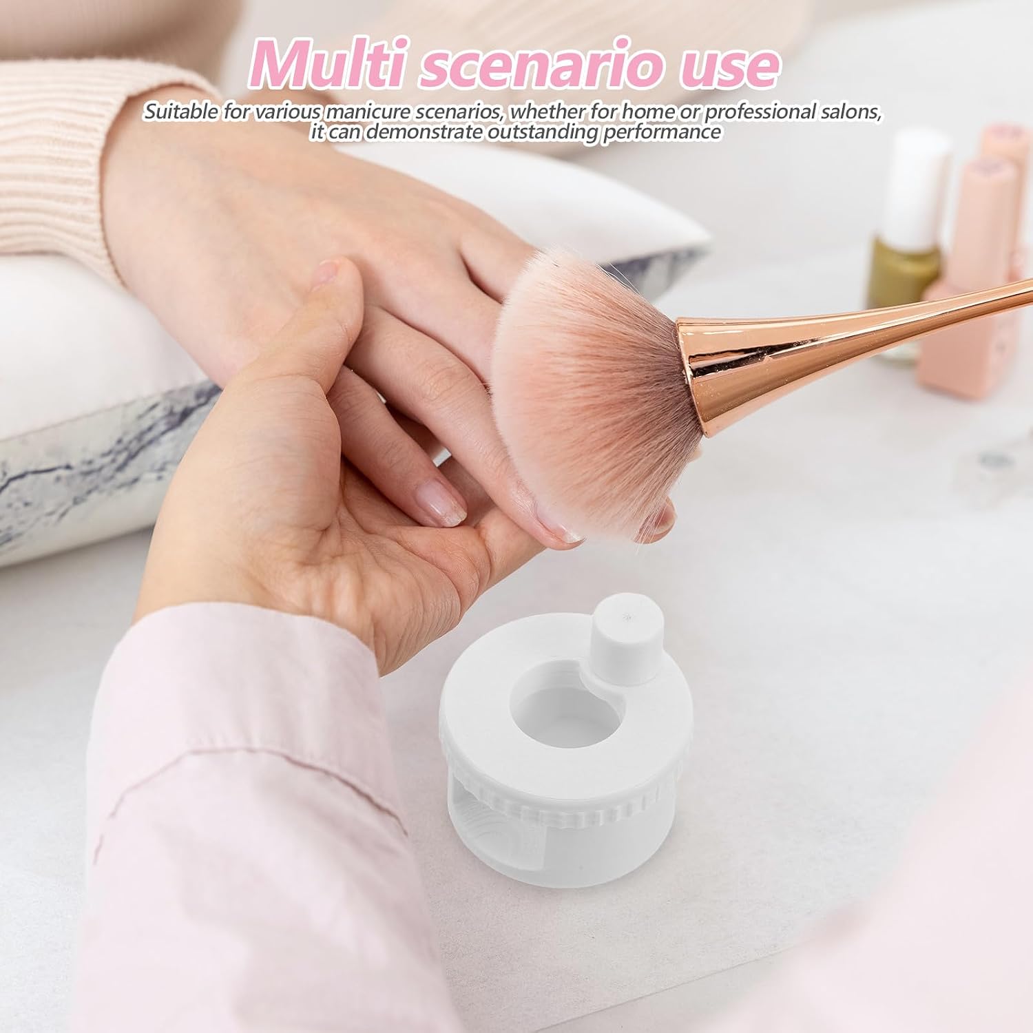 Cat Eye Polish Tools: Glass Nail Art Tool for Cat Eye Polish DIY Or Nail Salon - Professional Manicure Present for Women White