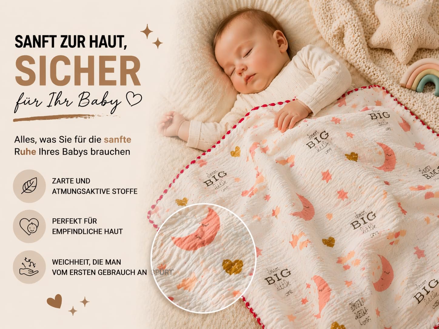 Baby Geschenkset Windeltorte – Neugeborenen Geschenkbox mit sensorischem Kuscheltier, passender Rassel & Babyzubehör – Ideales Geburtsgeschenk für Jungen und Mädchen