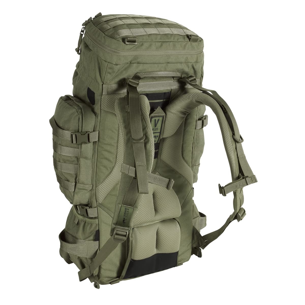 Tasmanian Tiger TT Raid Pack MKIII 52 Liter Militär Outdoor Rucksack mit abnehmbarem Hüftgurt, Molle System kompatibel und Trinksystem-Vorbereitung