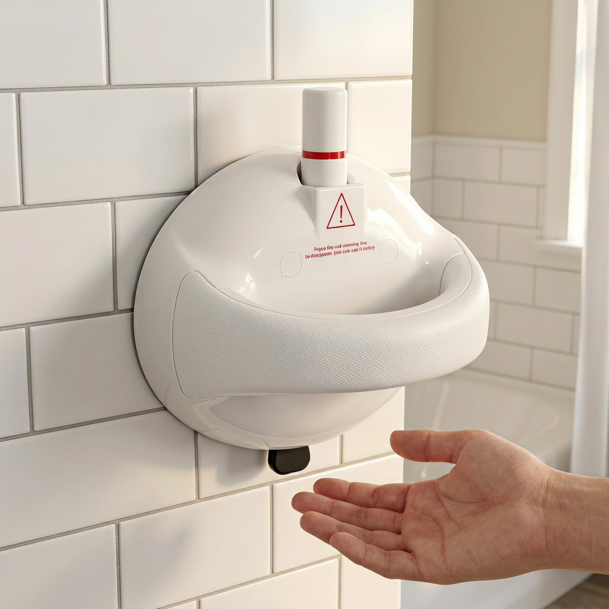 Lurrose Barras de apoyo con ventosas para bañeras y duchas - Capacidad de carga de 100 kg - Barandillas de seguridad para inodoro - Asas antideslizantes luminosas para baño, ideales para personas