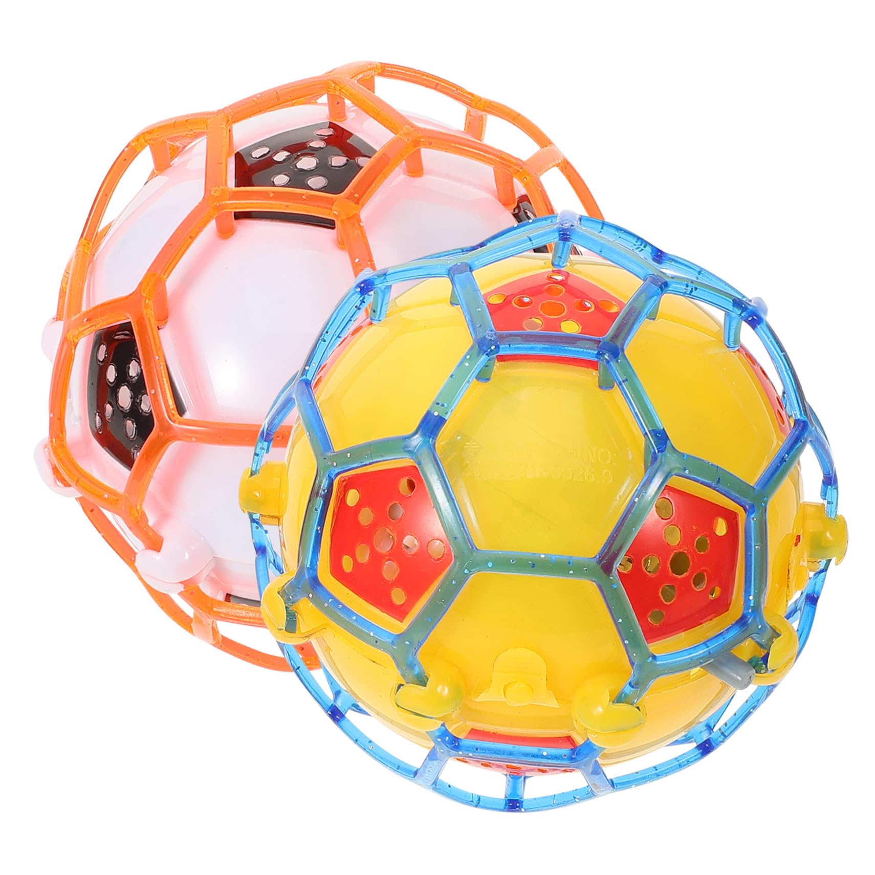 YARNOW Electric Luminous Bouncy Soccer Ball Music Light Football Toy Jumping Ball Football Toy for Kids No Battery Random Color