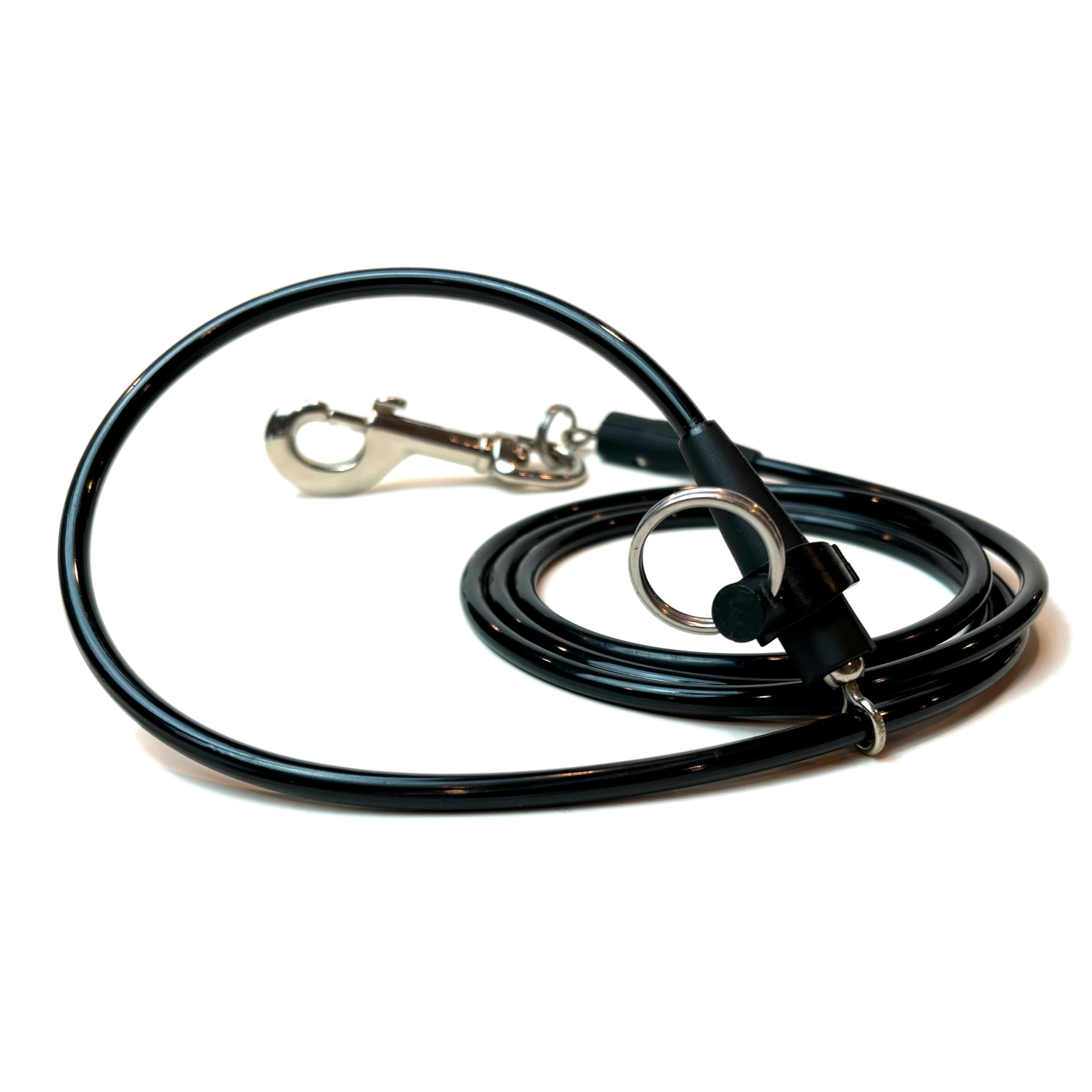 XM | Wag More Premium Dog Leash Ultra Flex, 4-6ft, Black