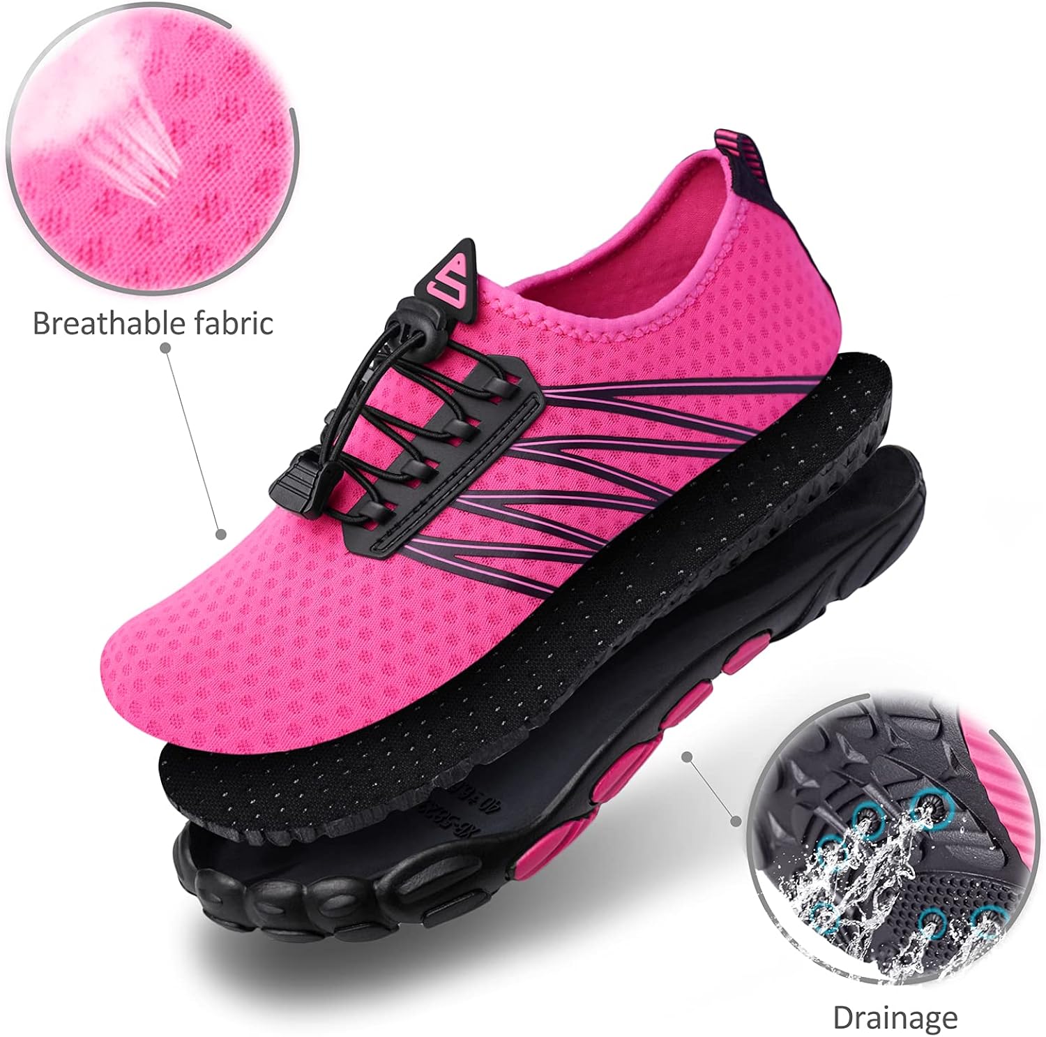  | SEEKWAY Water Shoes Men Women Adult Quick-Dry Aqua Sock Barefoot for Beach Swim River Pool Lake Hiking Kayaking Surfing | Water Shoes