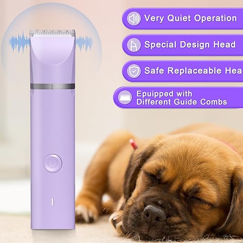 Miniatura 3 de Veeconn Kit de cortaúñas para perros, herramientas eléctricas recargables para recortar gatos, amoladora de patas de uñas silenciosa inalámbrica, 4