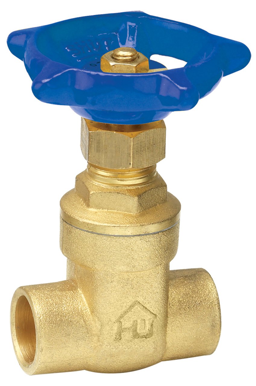 Vanne de porte compacte à souder Homewerks VGT-CMP-A5B en laiton de 2,5 cm pour tube cuivre