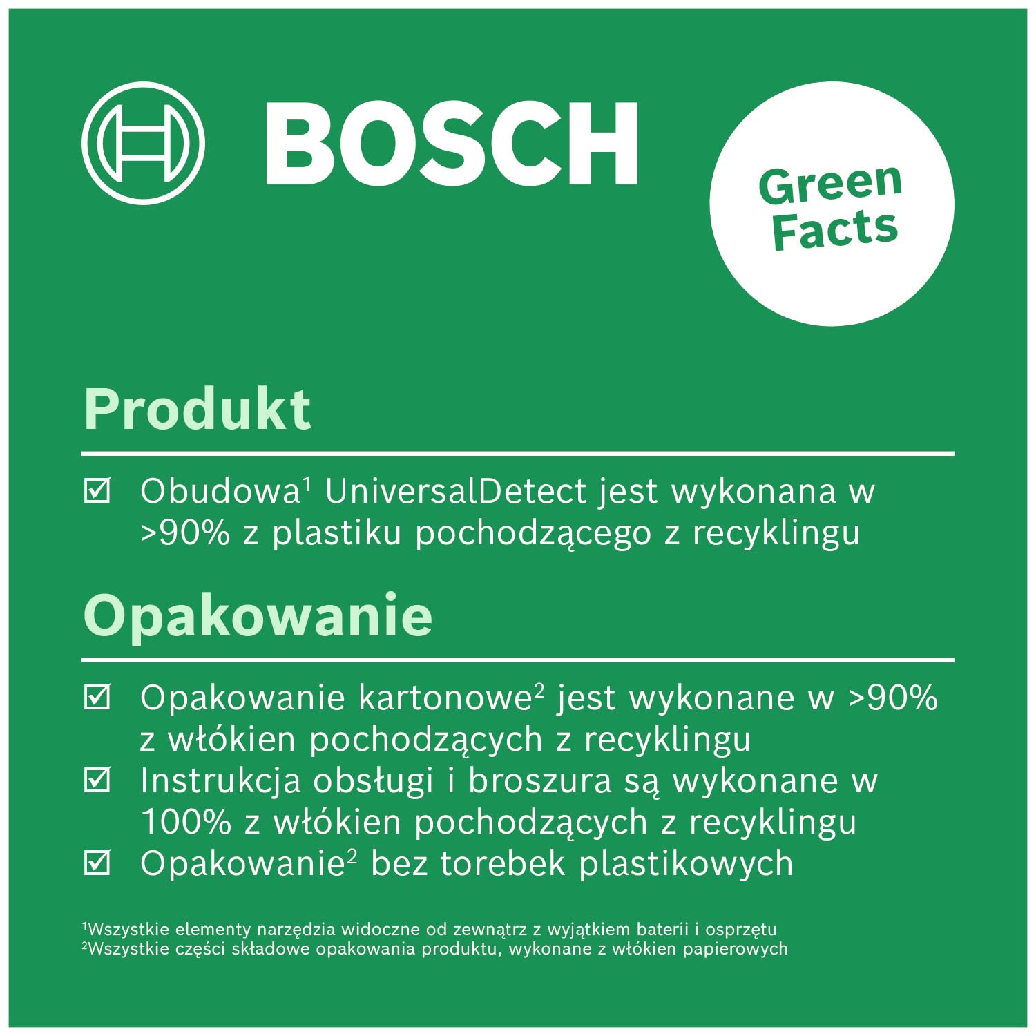 Bosch Detektor UniversalDetect (ułatwiający obsługę przewodnik instrukcjami „krok po kroku”, detektor konstrukcji drewnianych i przewodów, opakowanie kartonowe E-Commerce)