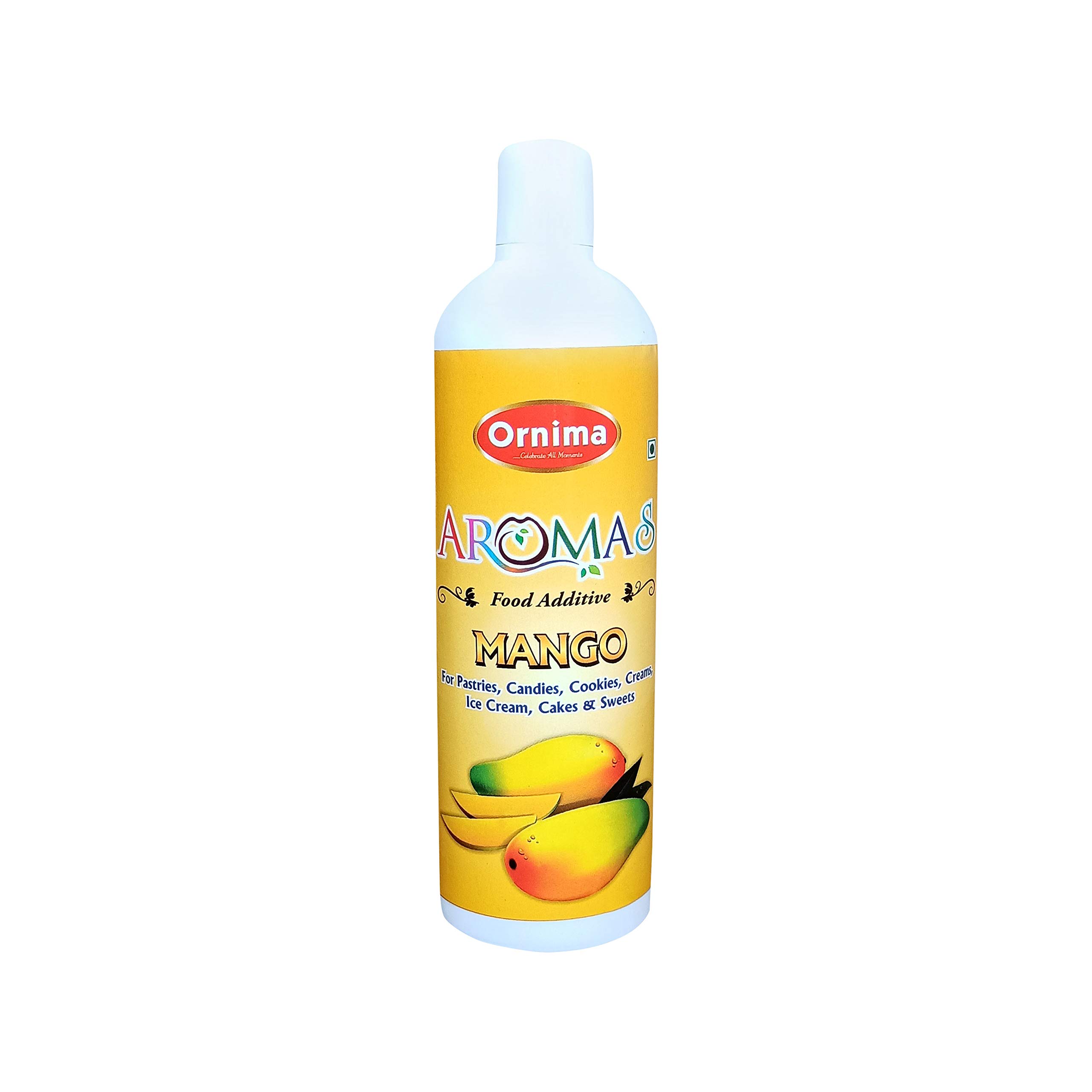 Ornima Aromas Liquid Color with Flavour (Mango) - 500G