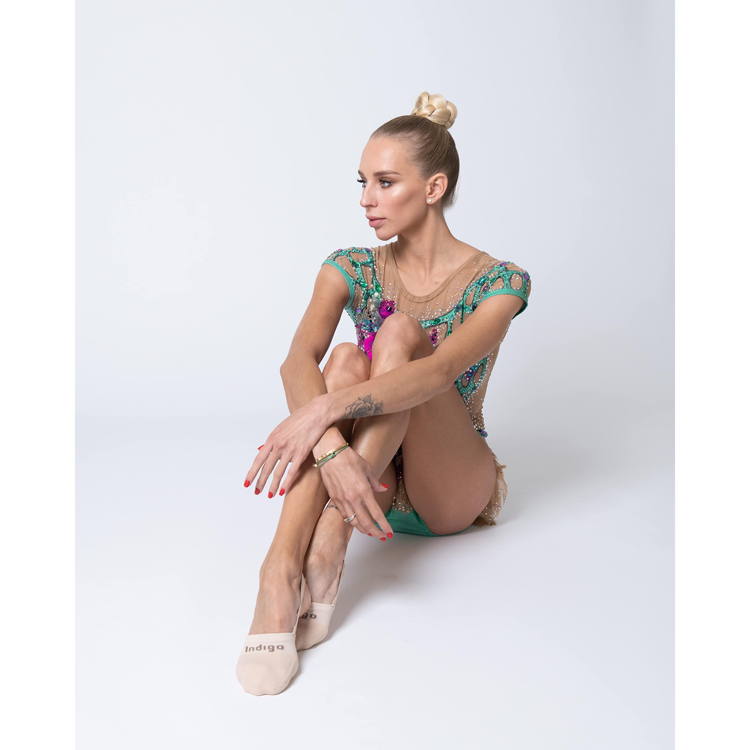 DRUNA Puntera Calcetín de Gimnasia y Baile Indigo - 5