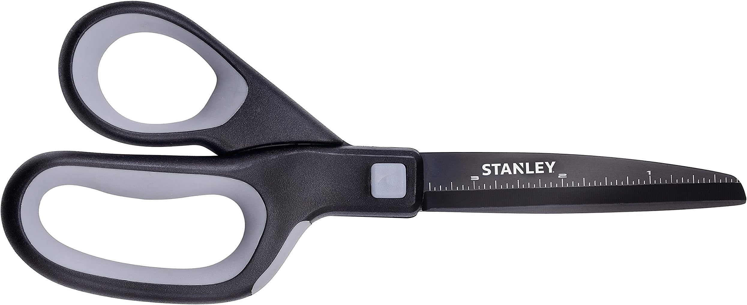 Bostitch Stanley 8โ Premium Titanium Scissors with a Non-Stick Blade and Ergonomic Handle, Gray/Black Scissors (SCI8TINS)
