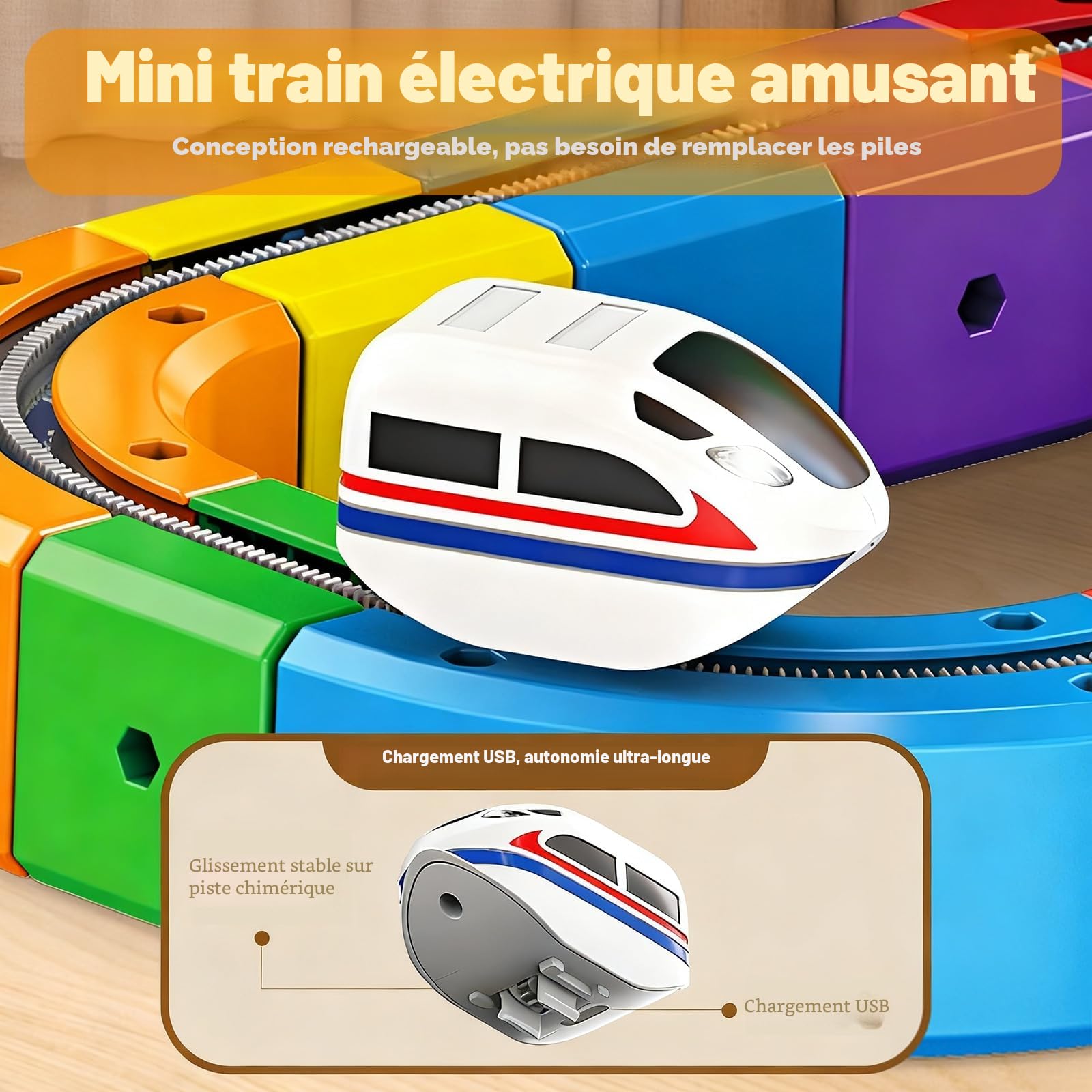 Circuit Train Electrique Clickrail, DIY Cube Track Blocs Rail Cube Klickrail, Cubix 3D Parcours Relief DéFiant Gravité, Blocs Train Magnetique Enfant, Circuit Trains électrique Enfant (123 Pièces)