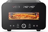 Vista 1 de Horno de pizza para interiores, hace pizzas de 12 pulgadas en 90 segundos, máquina de pizza eléctrica de encimera de 840 F con 6 modos