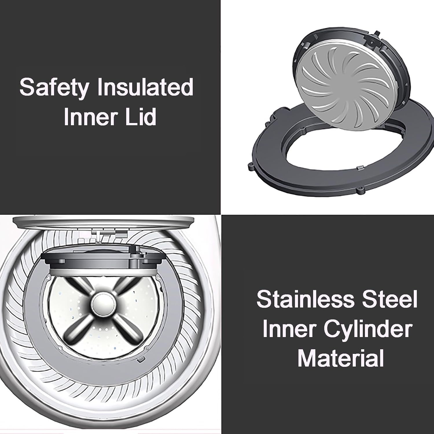 Minilavadora Plegable con centrifugadora, Lavado portátil Totalmente automático, turbina ultrasónica, para apartamento, Dormitorio, Camping, Caravana, luz Azul.