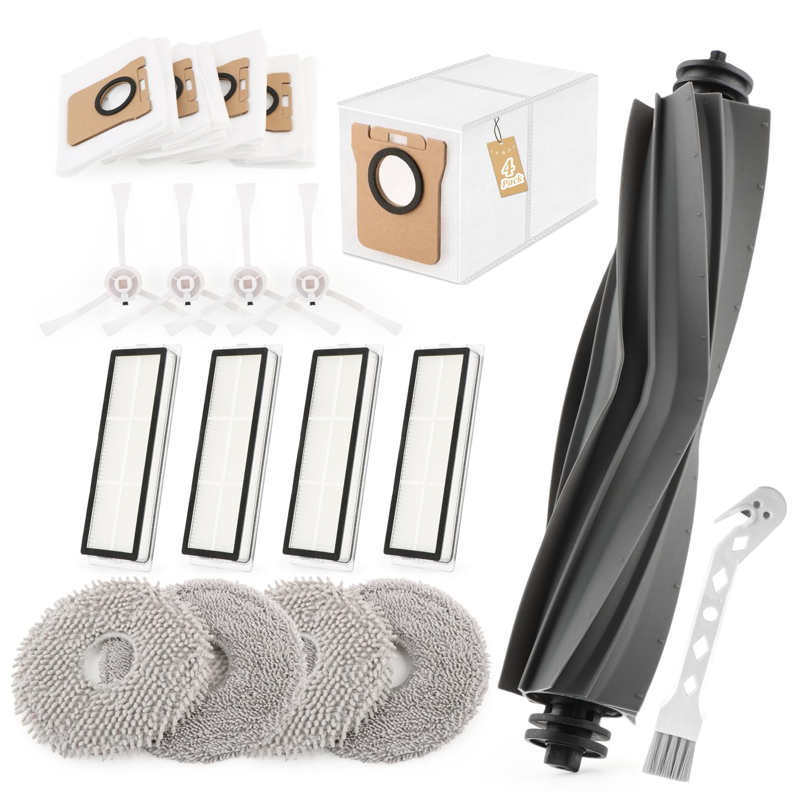 Set Ricambi Per Aspirapolvere Xiaomi Dreame D9 – 14 Pezzi (Spazzole, Filtri, Panni)