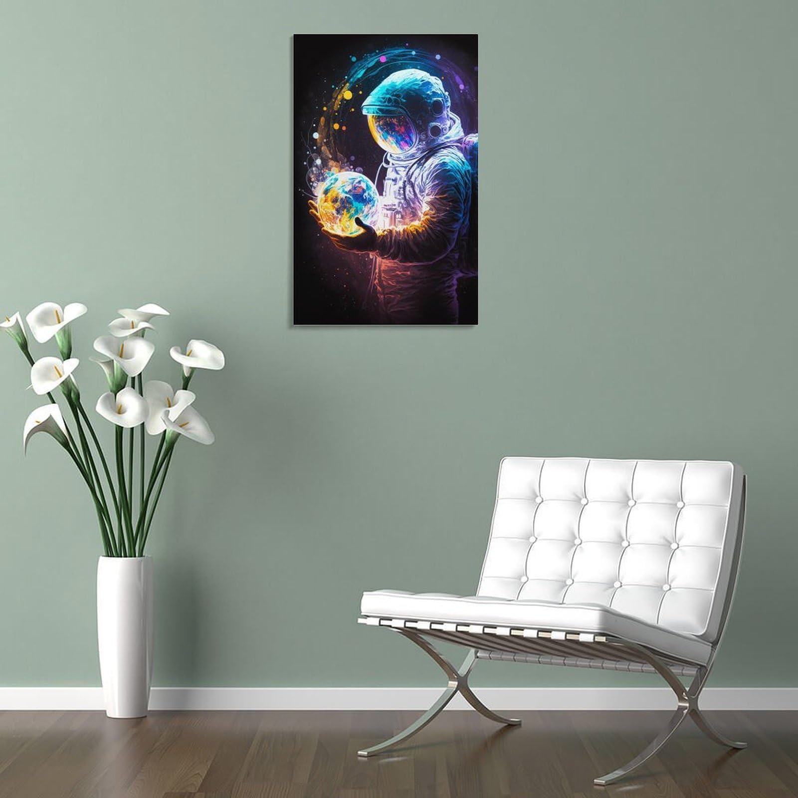 Amazon.co.jp: 絵画 3Dの宇宙飛行士インテリア 絵画 可愛くて面白い