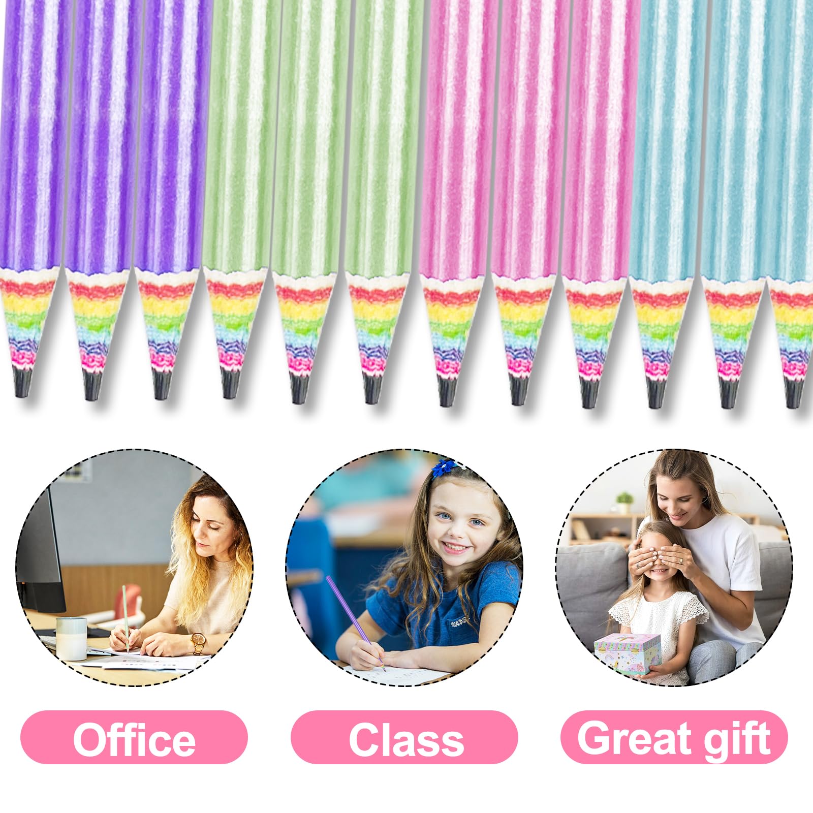 Feutres Coloriage Enfants Crayons Papier HB Magrimaxio - Lot De 30  Multicolores Avec Gomme - Forme Triangulaire Antidérapante - Pour École  Bureau Crayons Hb, image size:1600x1600