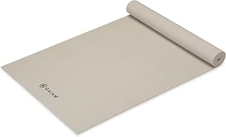 Gaiam 5mm Thick Non-Slip Yoga Mat - Reversible Premium Cushion for Yoga, Pilates & Floor Workouts, 68x24 Inches