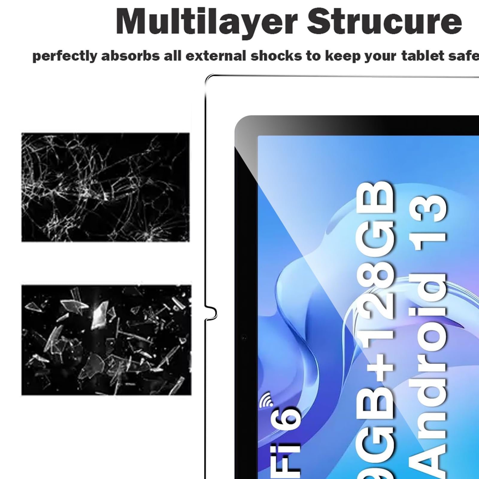 Vetro Temperato Generico Multidispositivo Pellicola Protettiva In Vetro Temperato Per IPad - Confezione Da 2, Anti-Graffio E Anti-Luce Blu Pellicola Ipad 2018 - Foto 8
