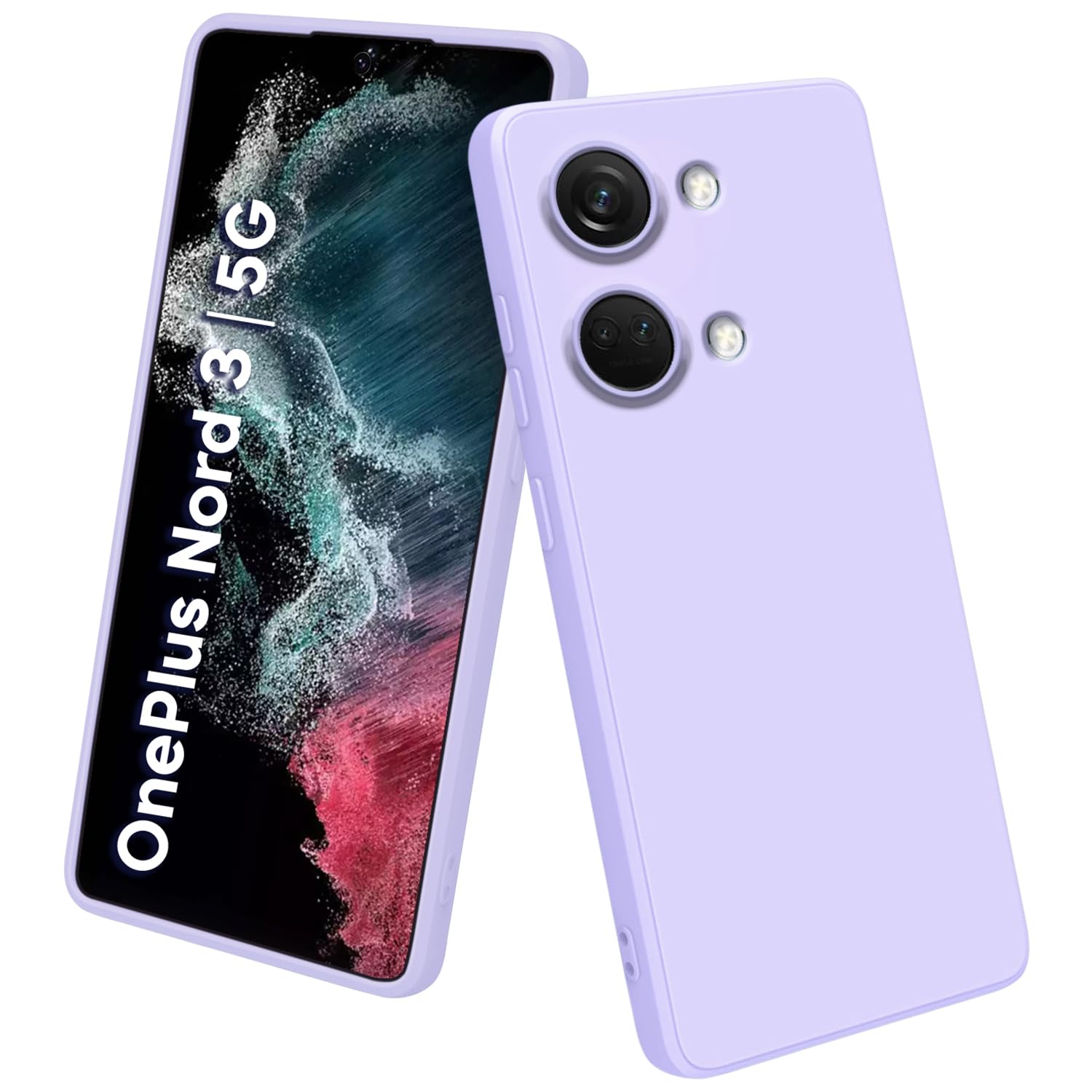 TRUEUPGRADE Back Cover Case for OnePlus Nord 3 5G Back Cover Case | Soft Silicon Rubberised Cover |Camera Protection Bump Back Cover for OnePlus Nord 3 5G (Light Purple) (B0CBFXCV3T) Amazon Price History, Amazon Price Tracker