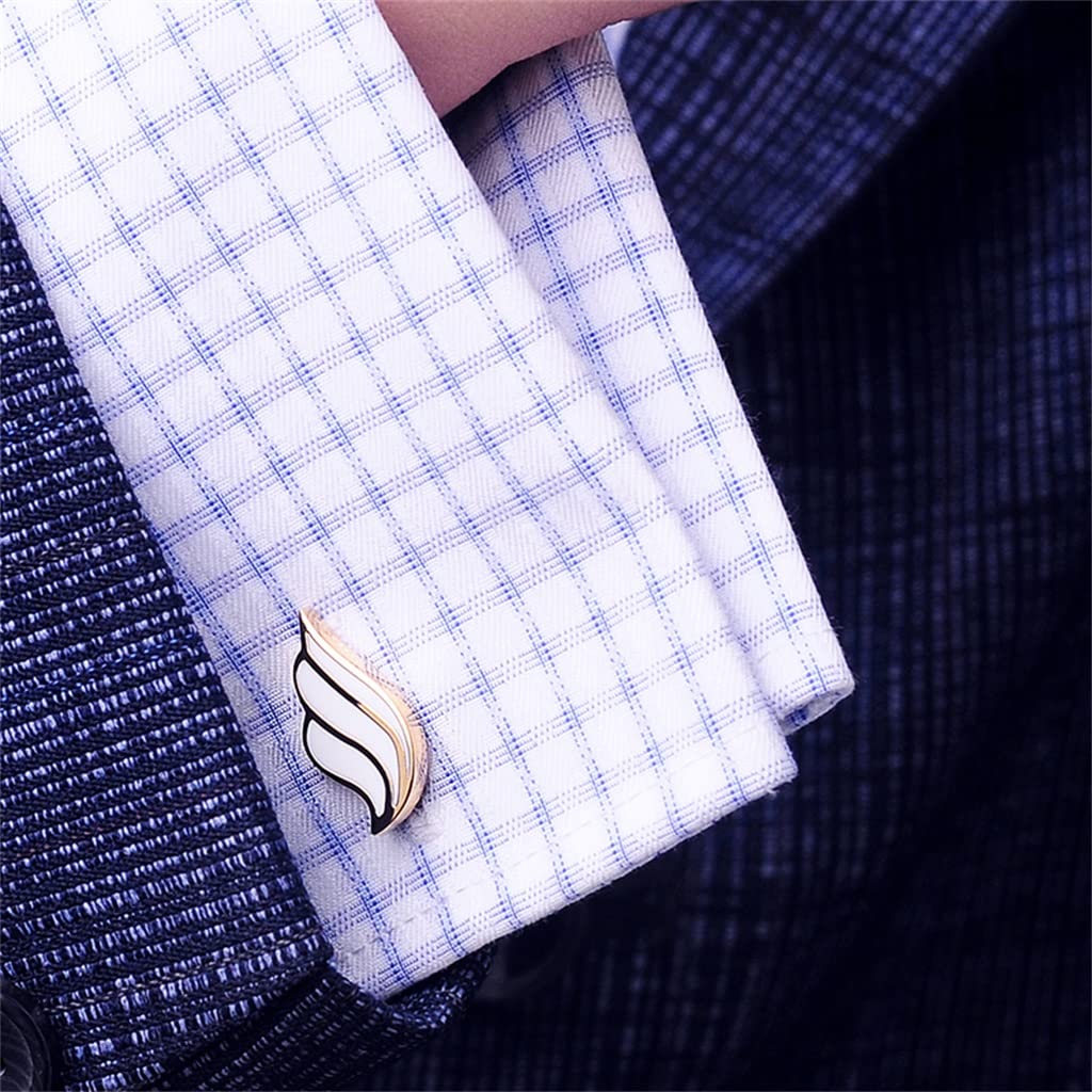 Bluse Manschettenknöpfe Manschettenknöpfe aus Metall Damen Kleidung Gold Manschettenknöpfe Knöpfe (Color : A, Size : 19.5 * 9mm)