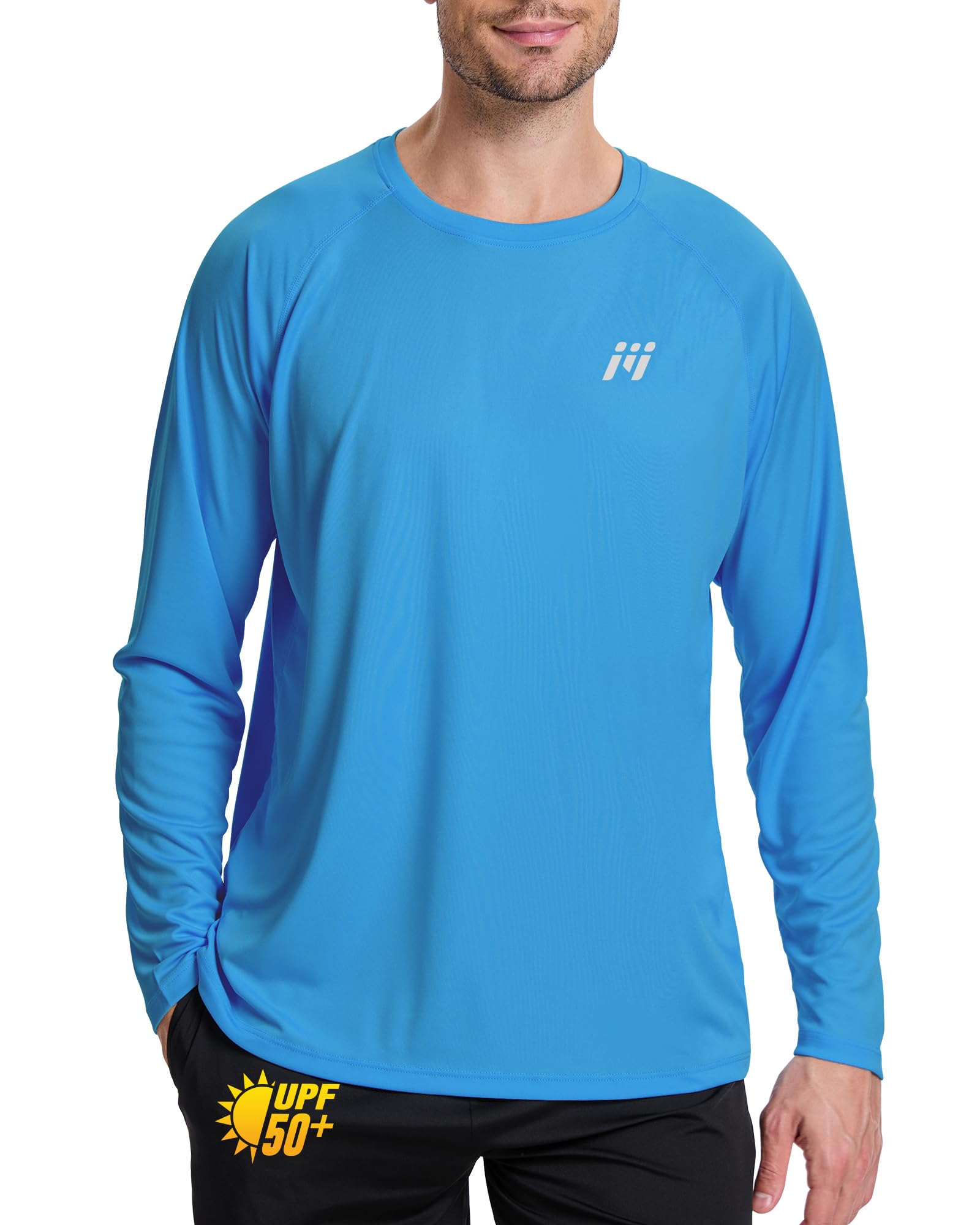MEETWEE Maglietta da Uomo Rash Guard Rash Vest da Uomo a Maniche Lunghe,Protezione UV UPF 50+,ad Asciugatura Rapida,per Nuoto,Surf,Sport Acquatici