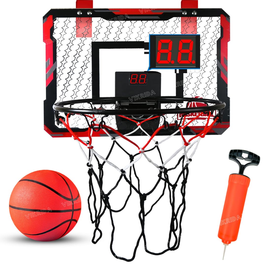 Buy VikriDA Mini Basketball Hoop with Digital Scoreboard, 1 Balls