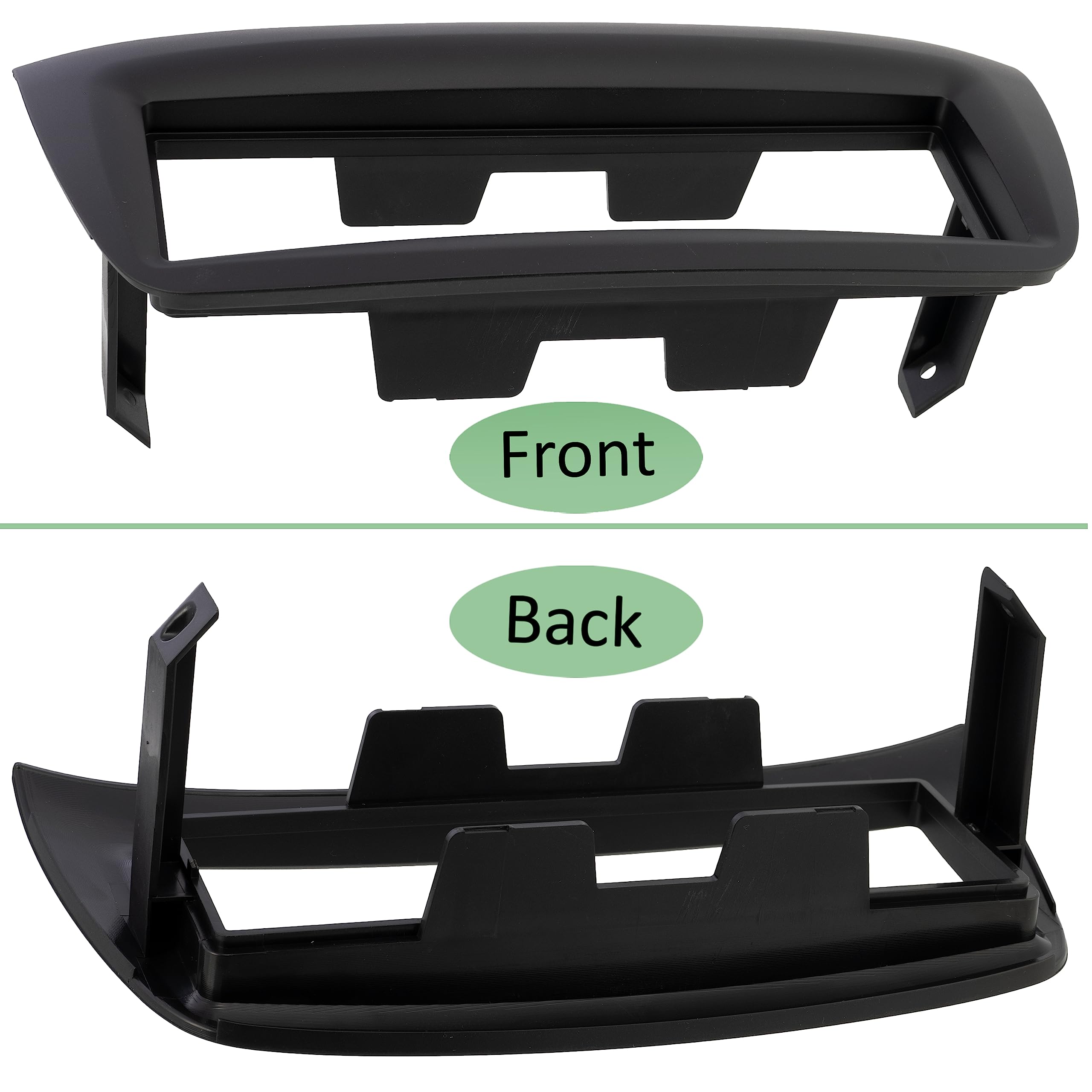 AERZETIX - C40989 - Marco Adaptador 1 DIN para Radio de Coche - en plástico - Compatible con Fiat Doblo 2011-2014, Opel Combo 2011-2014