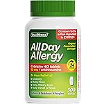 ValuMeds 24-Hour Allergy Medicine Antihistamine for Pollen, Hay Fever, Dry, Itchy Eyes, Allergies | Cetirizine HCl 10mg Caplets, Compare to Leading Brand (300 Count)