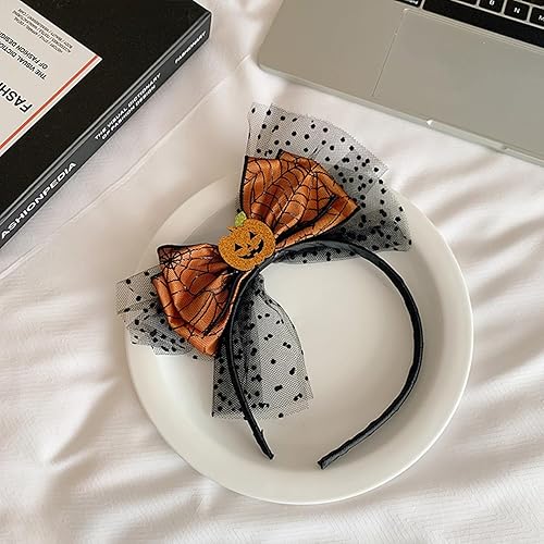 Miniatura 2 de Diadema de Acción de Gracias, diademas de calabaza, bandas para la cabeza de otoño, diseño de lazo amarillo, fiesta de Navidad, cumpleaños, cosplay,