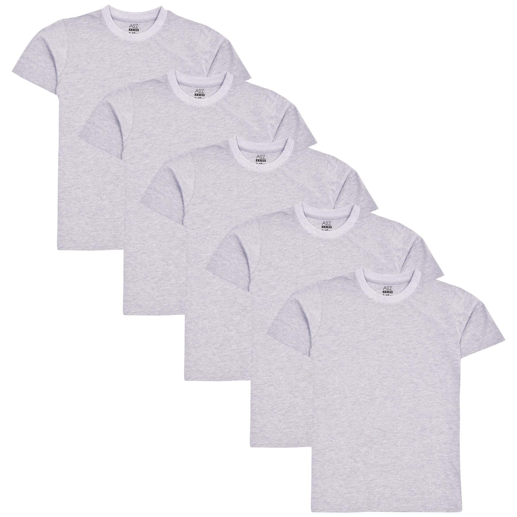 A2z 4 Kids Boys Grey Kids Union Jack T Shirt Girls - T Shirt Pl 5 Pack 11-12