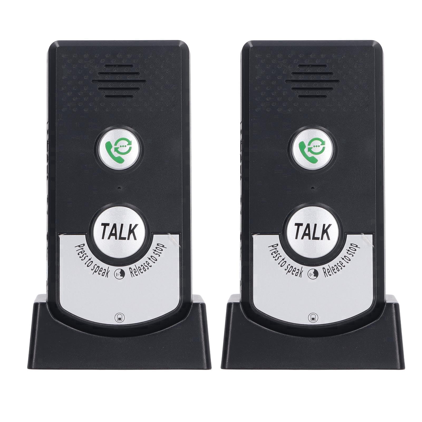Sonnettes D'Interphone sans Fil 1000M Distance Interphone Vocal à 2 Voies Système D'interphone sans Fil Rechargeable pour la Sécurité D'usine de Bureau à Domicile