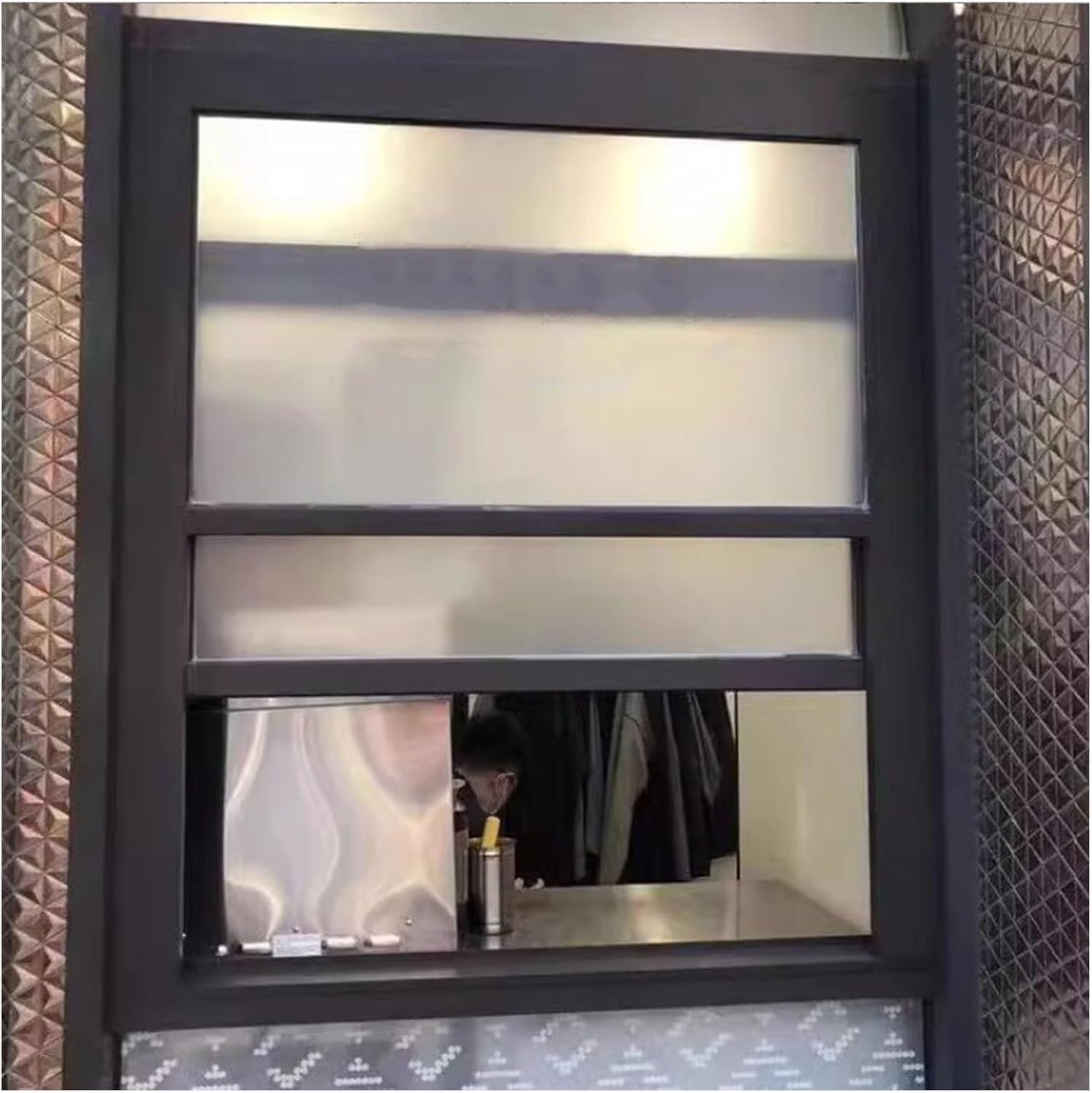 Concession Window Aluminum Alloy Food Truck Service with Horizontal Sliding Screen Windows,Aluminum Service Window with Vertical Slider and Tempered Glass for Mobile Catering Units and Outdo