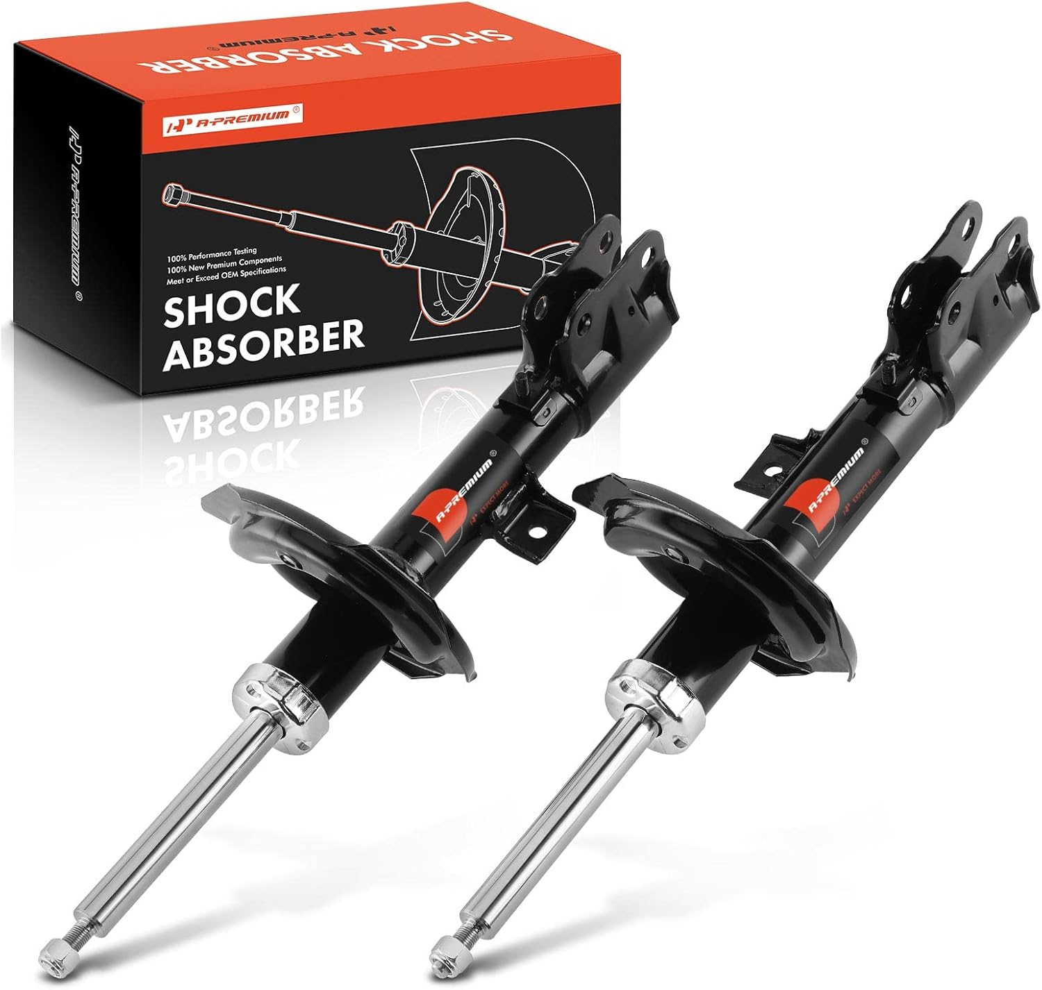 A-Premium Front Pair (2) Strut Assembly Compatible with Mitsubishi Outlander 2007-2013, Driver and Passenger Side