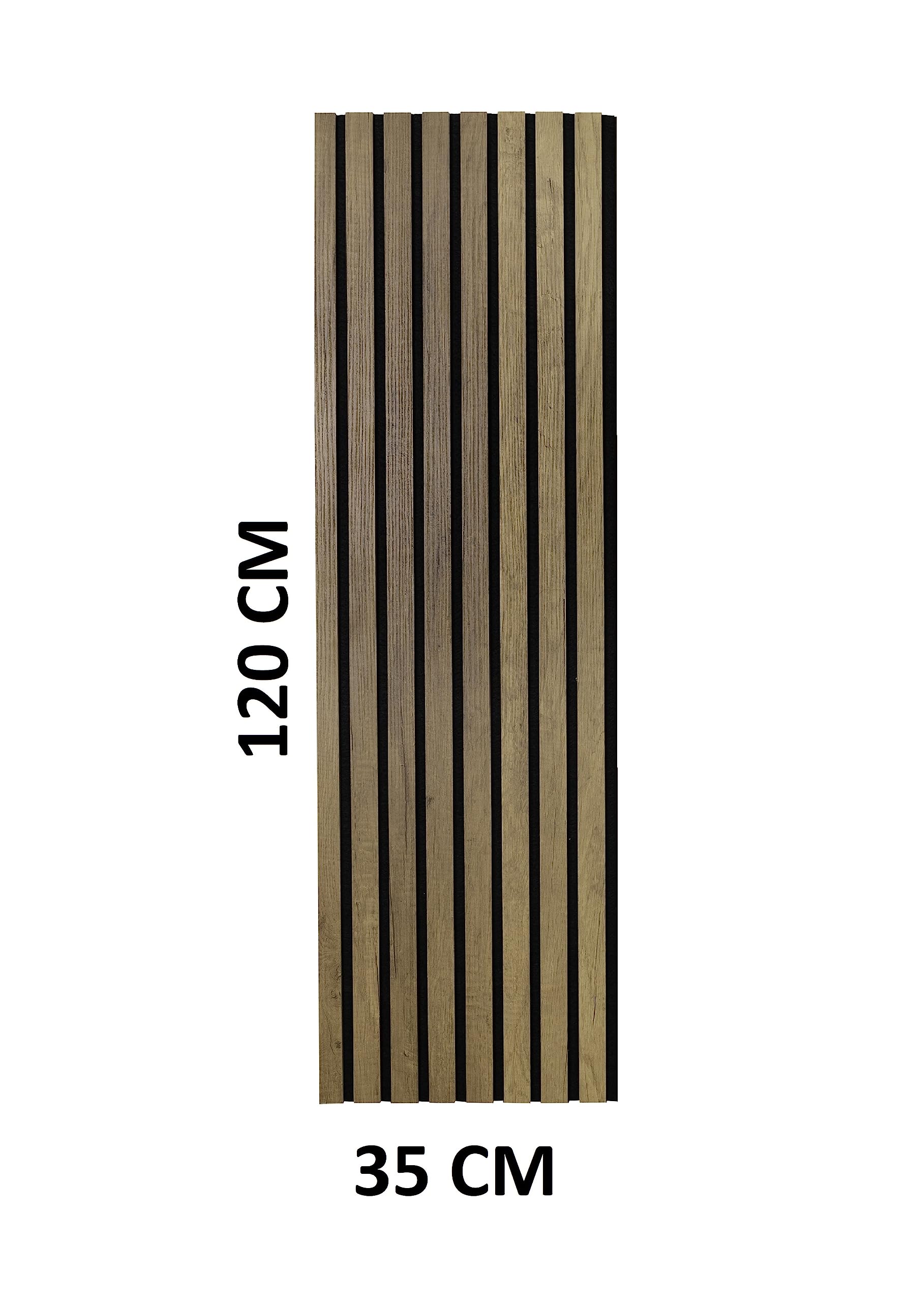 Grace Baltic Paneles de pared de MDF con paneles acústicos, decoración de pared interior, tatuajes murales, material MDF 3D, 0,42 m2, pieza 120 x 35 x 1.5 cm, grosor de 1.5 cm