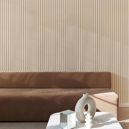 Miniatura 2 de Papel tapiz autoadhesivo autoadhesivo de vinilo decorativo con listones de madera de 15.7 x 118 pulgadas