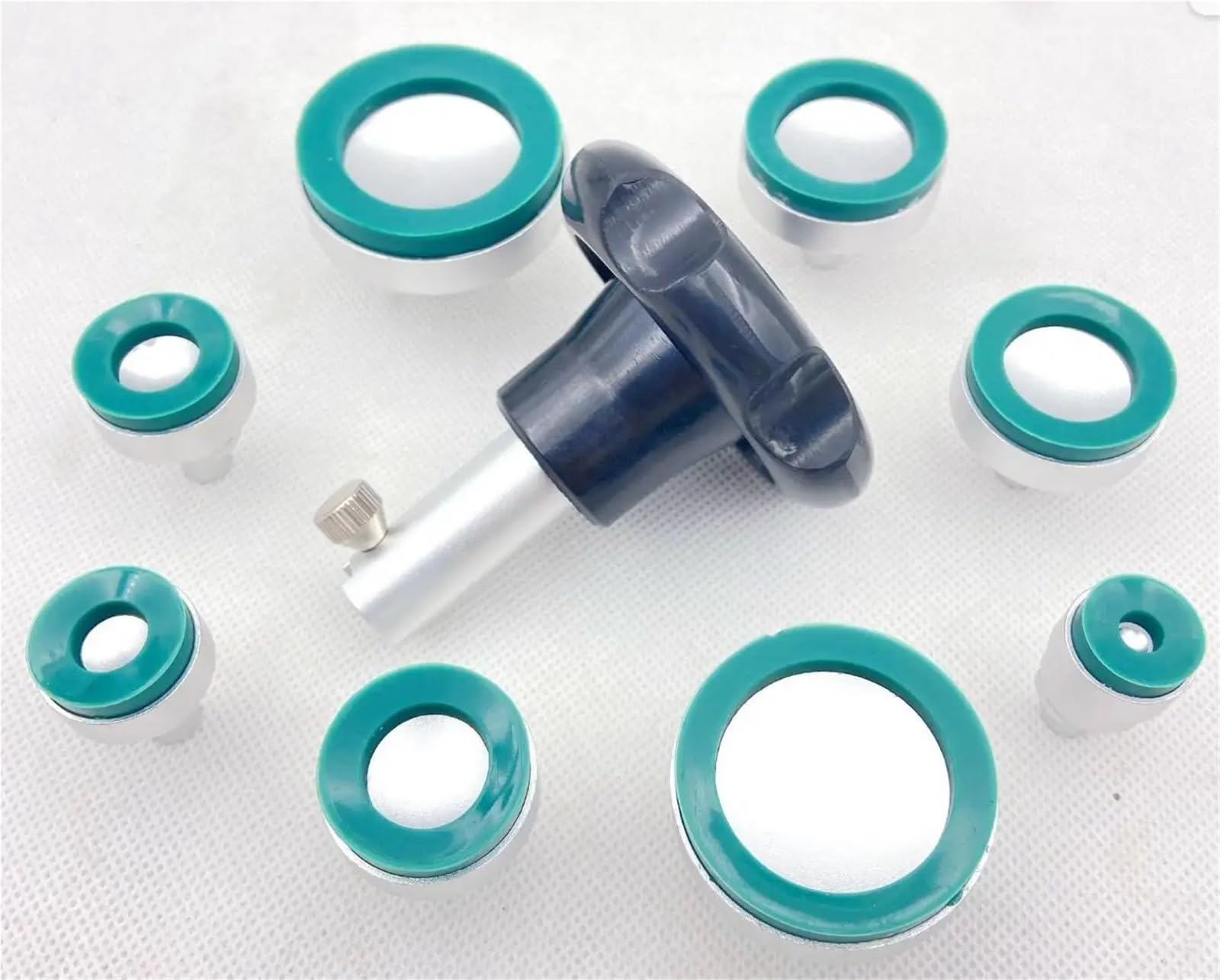 8-teiliges Uhrengehäuse-Öffner-Set mit Saugschraube, Gummi-Uhrenöffner-Werkzeug for Uhrmacher Matrizen in verschiedenen Größen für Uhrmacher