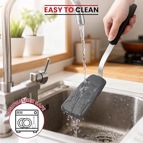 Miniatura 7 de Unicook Juego de espátulas de silicona pequeñas de 2 piezas, resistentes al calor, juego de espátulas de cocina antiadherentes, utensilios de cocina