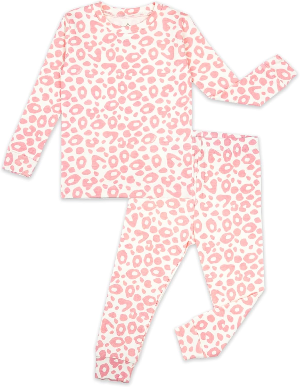 moimoln Baby Toddler Pajama Set Snug-Fit Cotton Modal Sleepwear, Leopard, Check & Solid Mix (6M-8Y, 1/2 Pack)