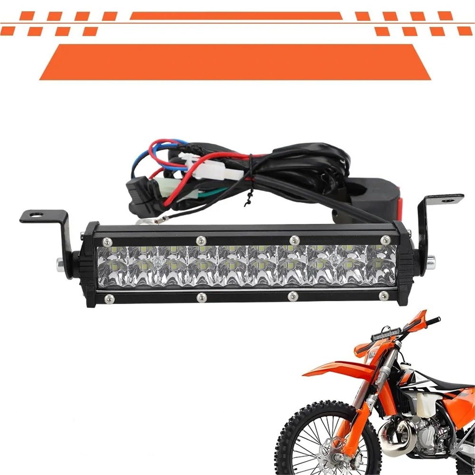 Moto Fari Stradali Spot Light Beam Per CRF XR XC KLX 50cc 80cc 110cc 150cc 250cc Dirt Pit Bike Faro Per Moto