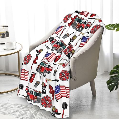 Miniatura 8 de Manta de camión de bomberos, manta de bomberos súper suave para niños pequeños, niños y niños, manta de forro polar, cálida, esponjosa y acogedora