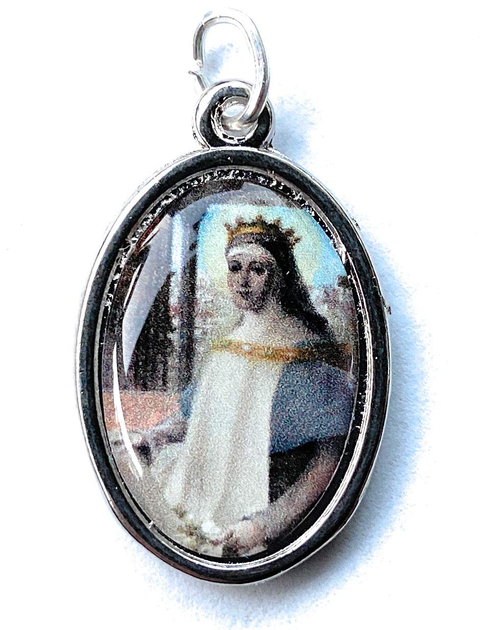 relic 1" Medal 3rd Class Elizabeth of Aragon aka Elizabeth of Portugal Santa Isabel de Portugal patrona de Diócesis de San Cristóbal de La Laguna