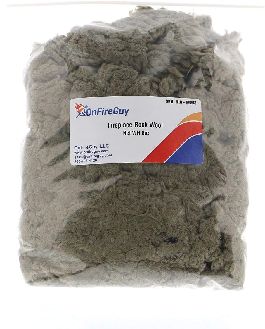 OnFireGuy Fireplace Rock Wool, 8oz Bag