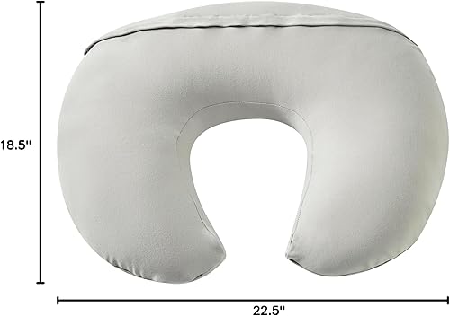 Miniatura 8 de QUENESS Almohada de lactancia, almohada ergonómica de lactancia con biberón, soporte original para bebés niños y niñas, con funda de almohada