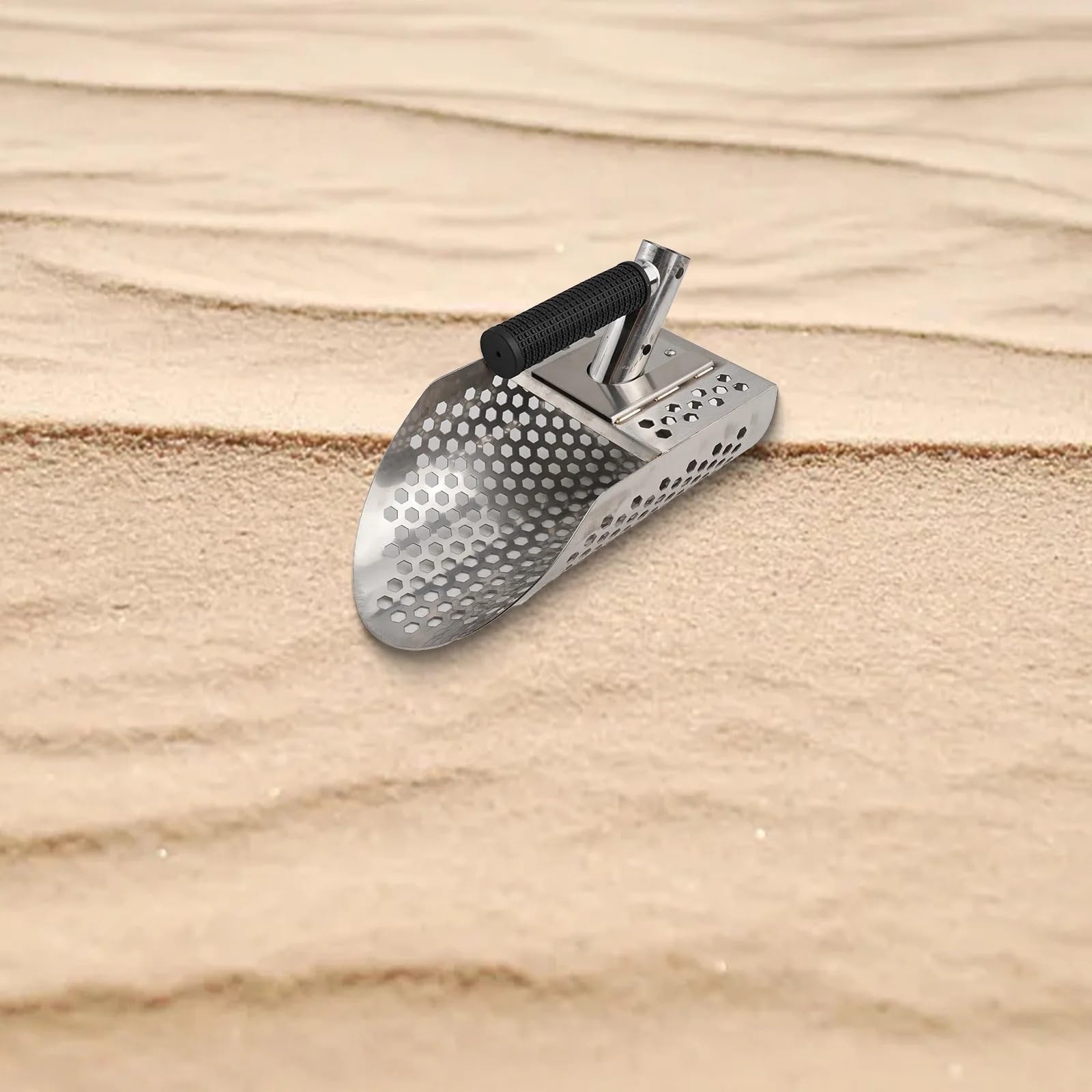 Rastrillo per pulci di sabbia Rilevatore di metalli Longevity, pala for sabbia, rilevatore da spiaggia, impugnatura comoda, rilevamento efficiente dei , ergonomica