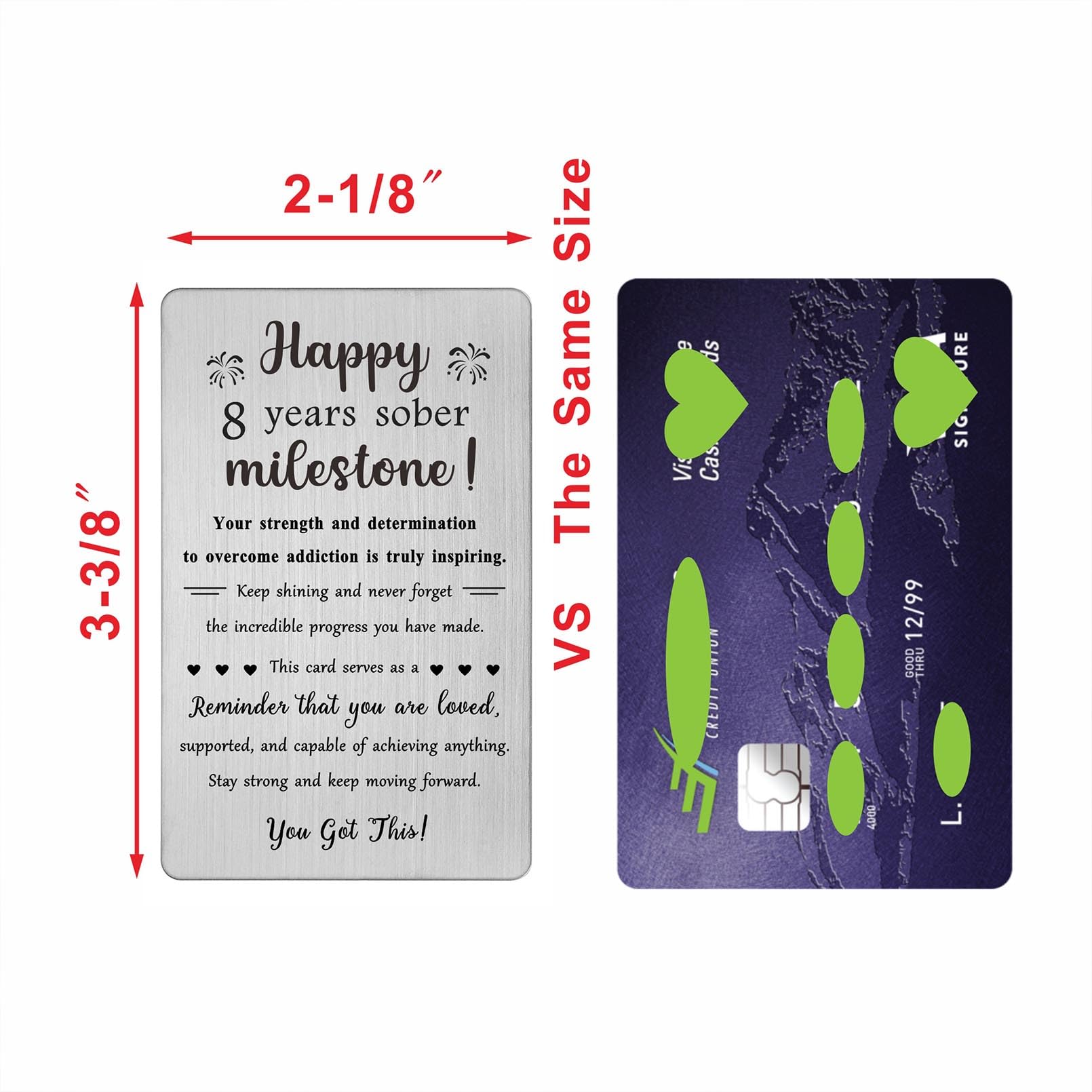 Sobriety Card For Sister - AA Recovery Gift Soberversary Inspirational Token