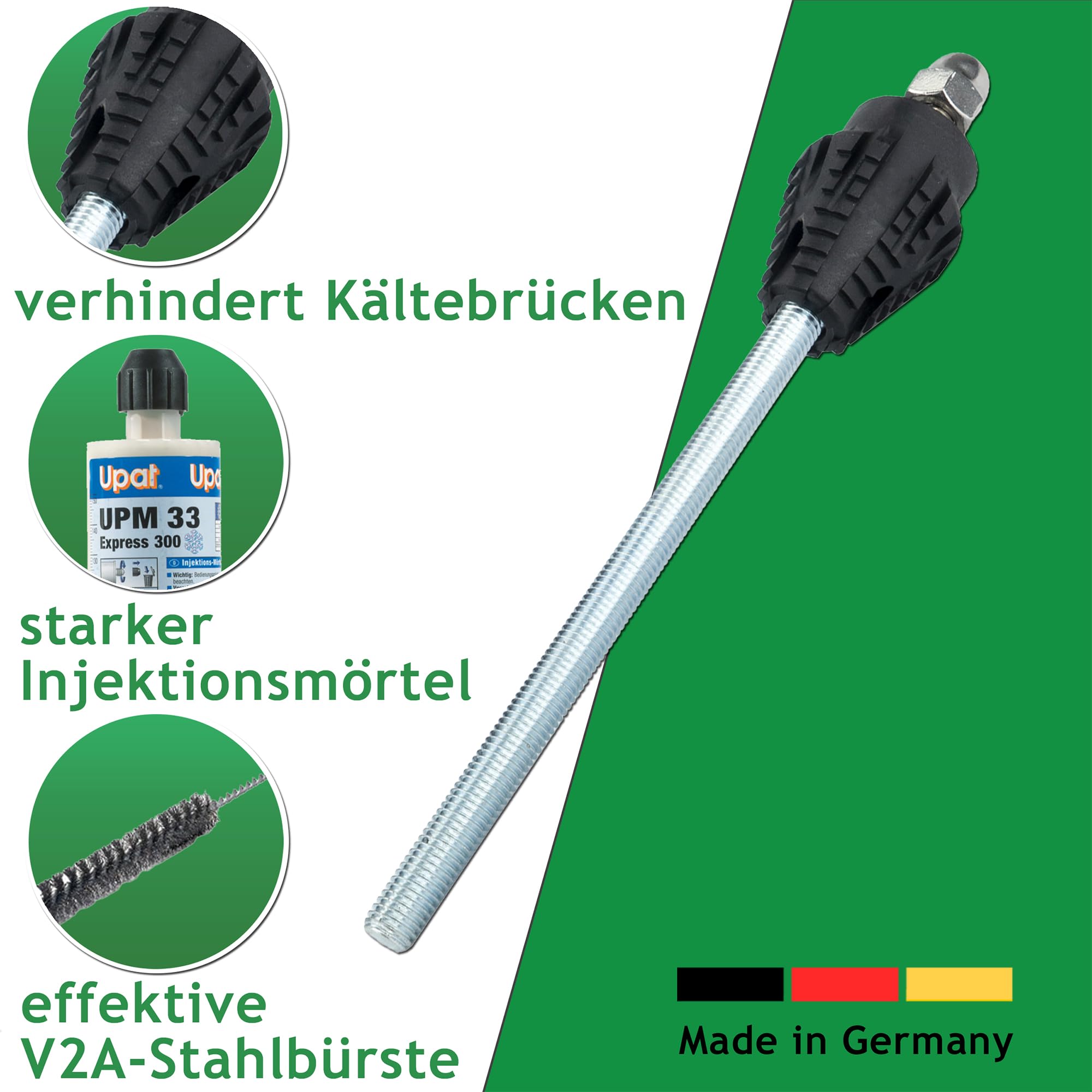 Schwerlast-Befestigung Thermax M12, 6-11cm WDVS (6X Befestigungspunkte)