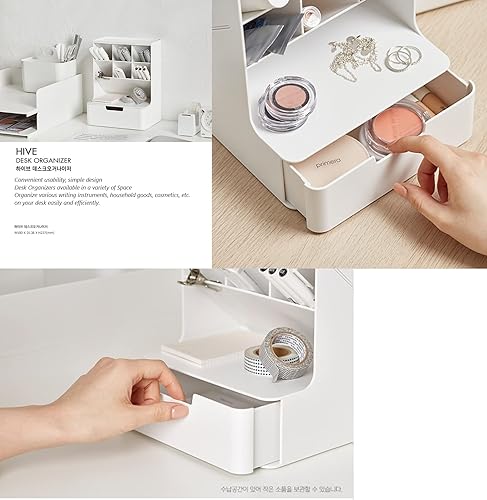 Miniatura 2 de Hecho en Corea suministros de oficina ordenado organizador de escritorio (BLANCO) Azul, Verde, Blanco