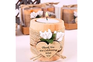 HTF Engraved Tealight Candle Holder Baptism Favors