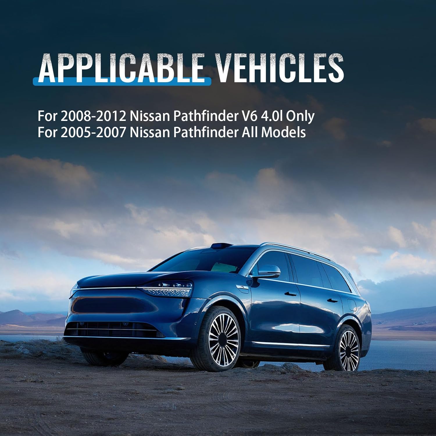 Ceramic Front and Rear 8 Pcs Brakes Pads Set w/Hardware for Nissan Pathfinder 2005 2006 2007 2008 2009 2010 2011 2012