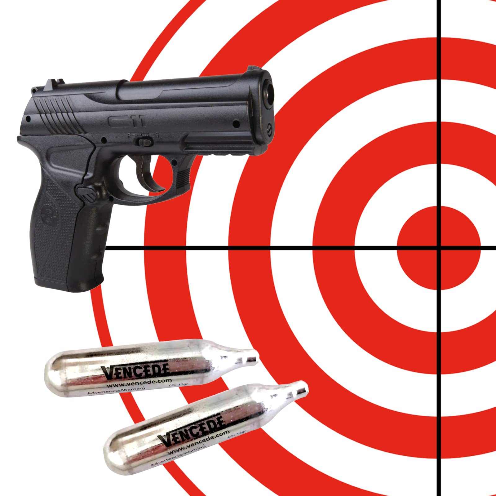 Bombonas CO2 12g Sin Rosca para Airsoft Pistolas Carabinas Aire Comprimido Cartuchos Gas CO2 Estándar