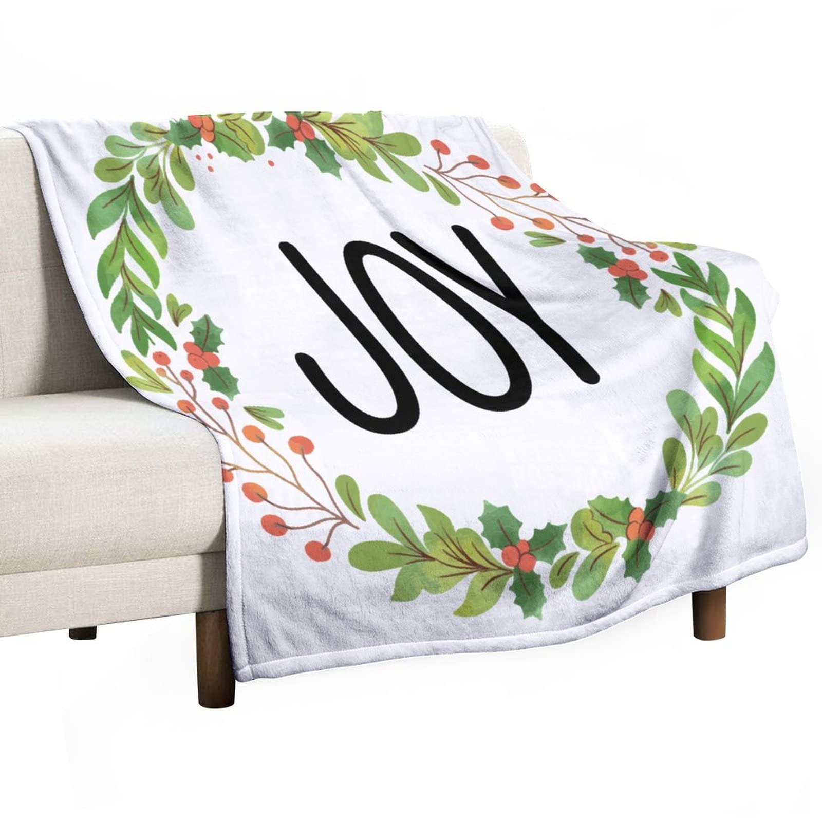 Couverture personnalisée de Noël en flanelle double face haute densité
